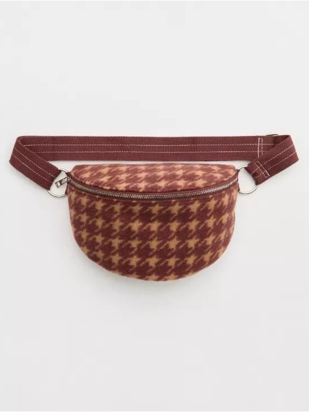 Like New Aerie Plaid Fanny Pack Belt Bag in Rust O/S